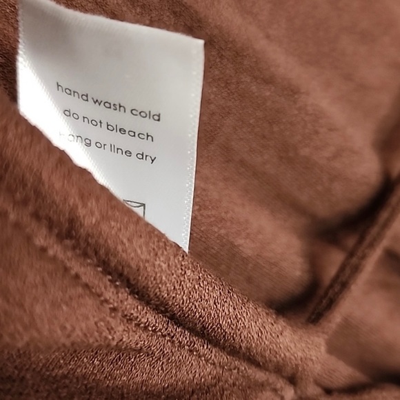 NAKED WARDROBE Ruched Long Sleeve Cutout Minidress in Chocolate XL NWOT - Picture 11 of 11